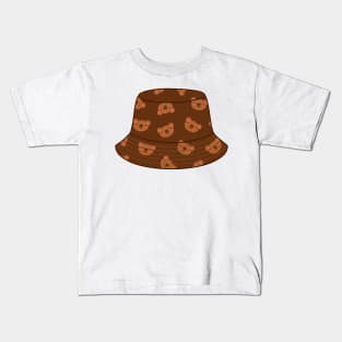 Bucket hat with bear pattern Kids T-Shirt